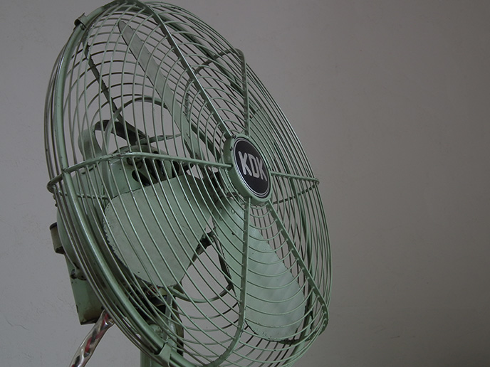 G02120 インダストリアル レトロ 川北電気製作所 古い扇風機