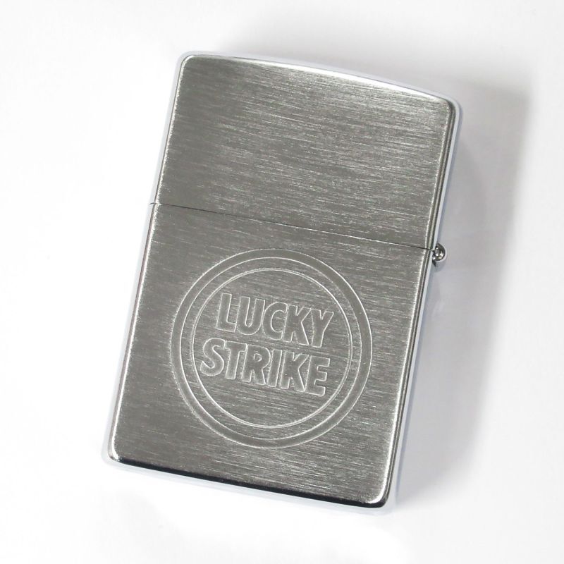 Zippo ジッポーライター：ラッキーストライク 1993年製 ブラッシュド