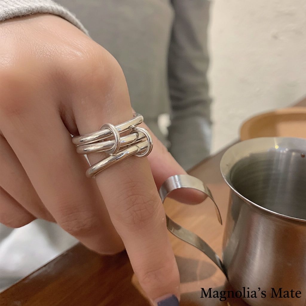 3連リング シルバー 【スピード配送】 – Magnolia's Mate