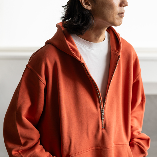 REVERBERATE HALF ZIP HOODY 2色展開 - Maiden Voyage