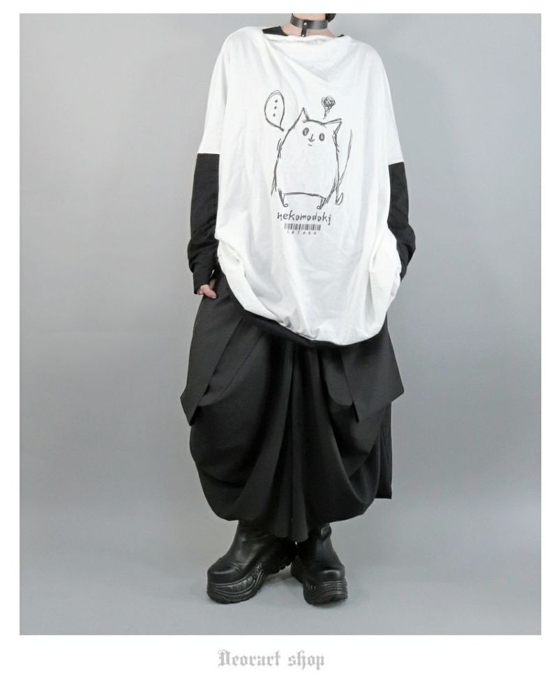 Deorartブラック サルエルパンツ Lサイズ Deorartブラック サルエル