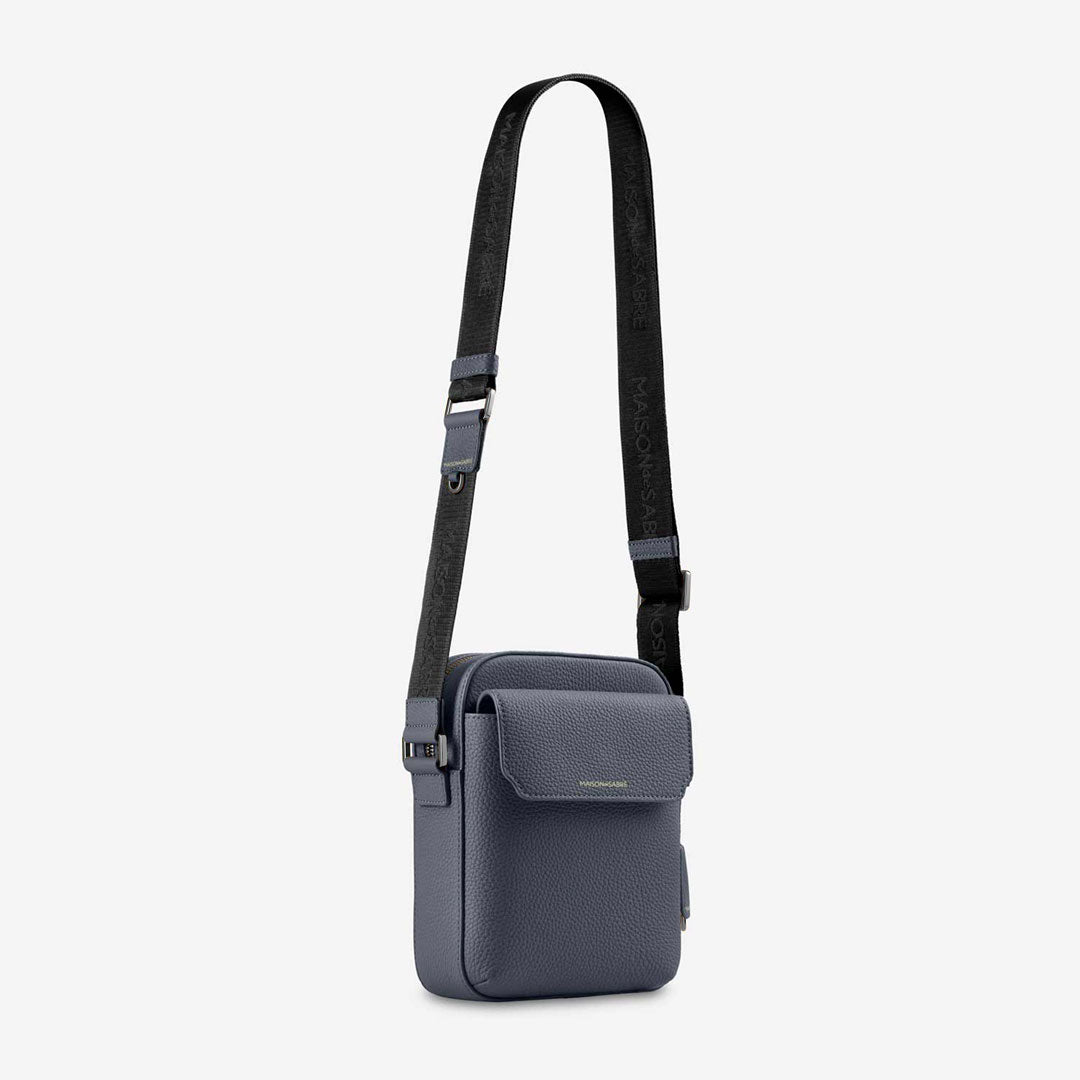 The Small Messenger Bag - Graphite Grey – MAISON de SABRÉ
