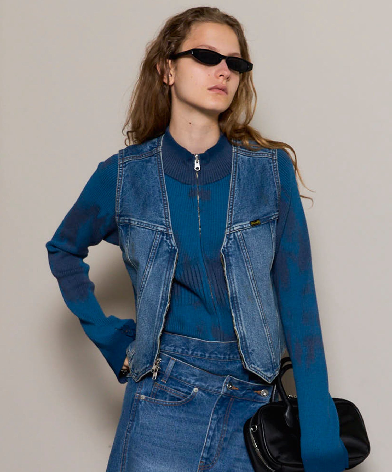 Wrangler×MAISON SPECIAL】Collaboration Mud Denim Vest