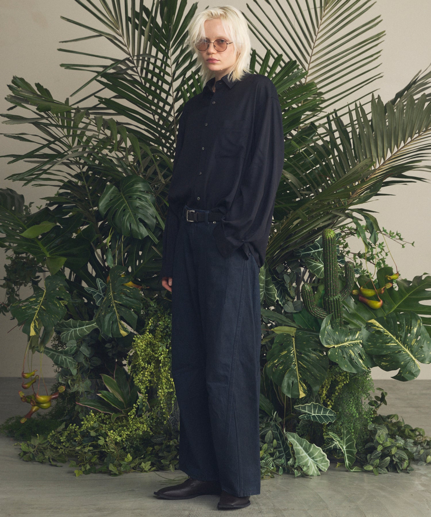 Three-Dimensional Cutting Denim Pants