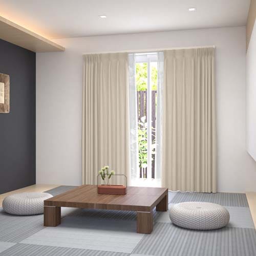 オーダー】遮光3級裏地付 モダン 同系色のグラデーションの形状記憶付