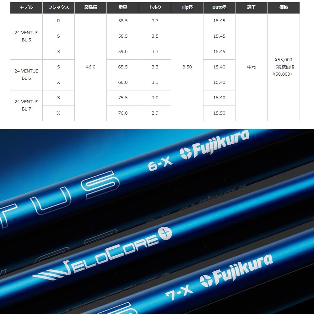 クーポン発行中】スリクソンZXi用スリーブ付シャフト フジクラ 24