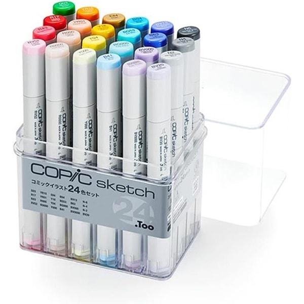COPIC コピック スケッチ コミックイラスト 24色セット 使い方