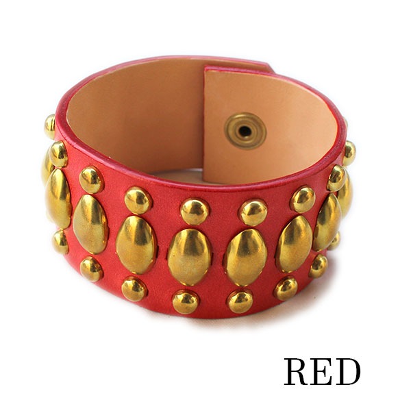 Faith leathers （フェイス レザーズ）】Leather Studs Bracelet