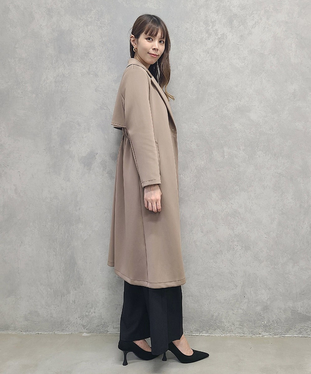 テーラードバックドロストストレッチコート - 12Twelve Agenda