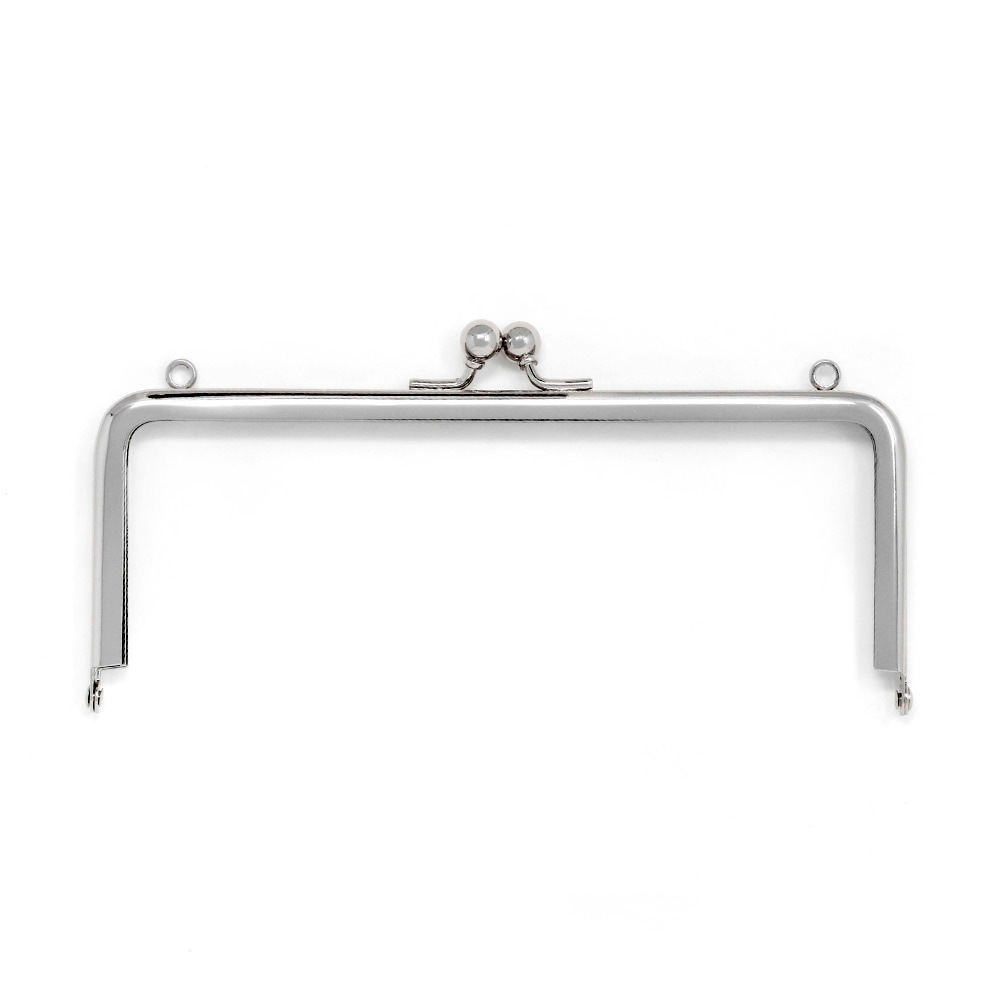 F29 / 15cm 角丸型 がまぐち口金 カン付 / N［1～9本］:がまぐち口金