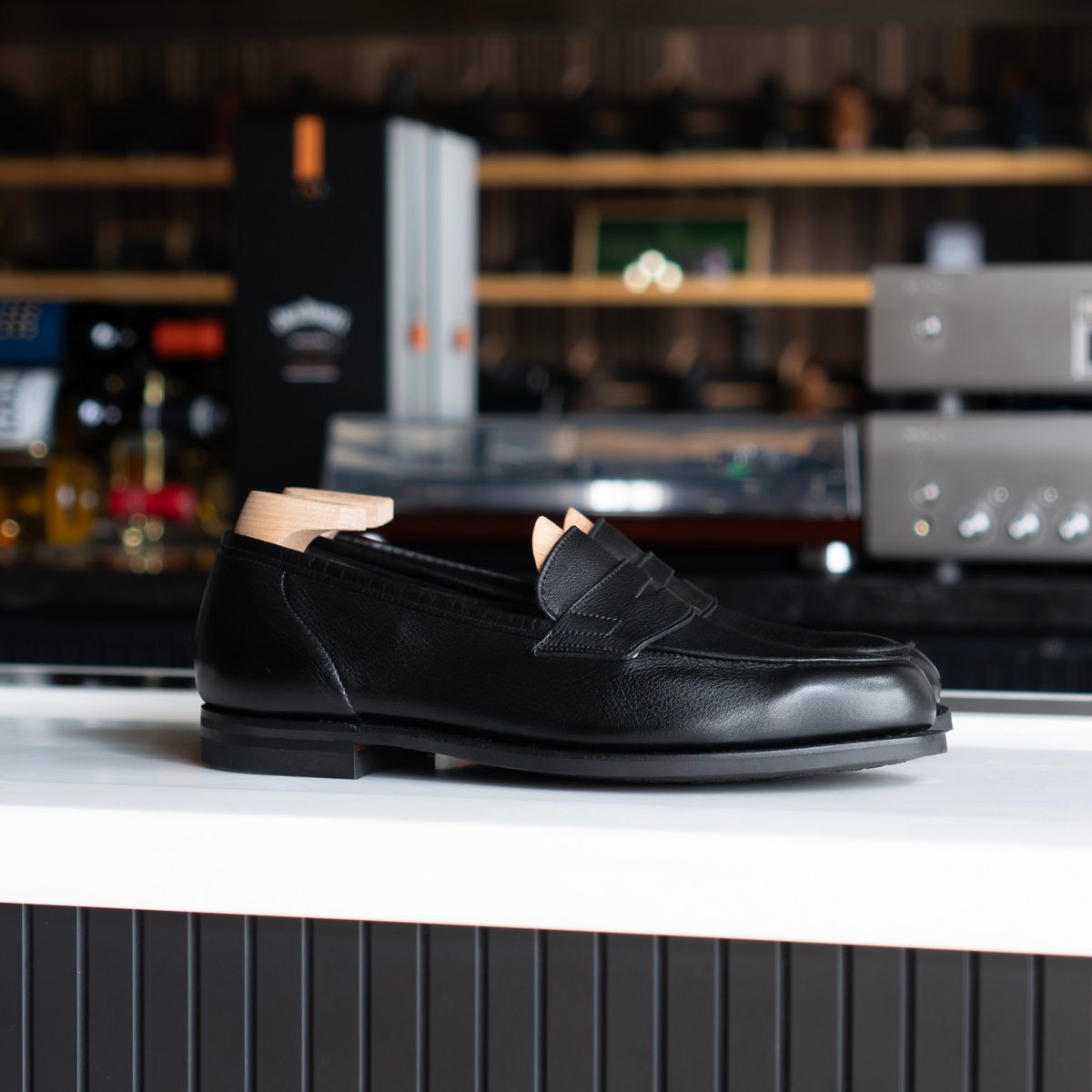 クロケット＆ジョーンズ コロンビア|COLUMBIA BLACK ローファー メンズ