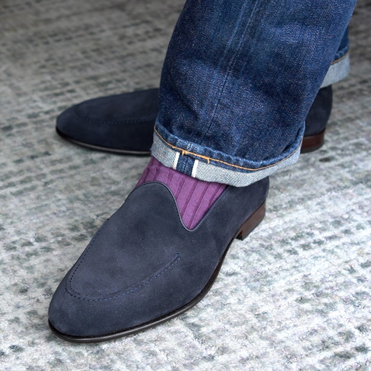 追加再値下げ】【WINTER SALE】カルミーナ 580759 NAVY ヴァンプ