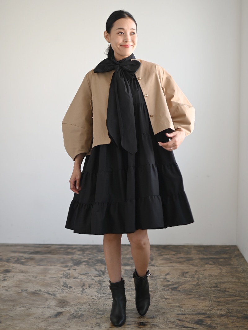 プリーツチノジャケット | Outer | | TREFLE＋1（トレフルプラスワン）