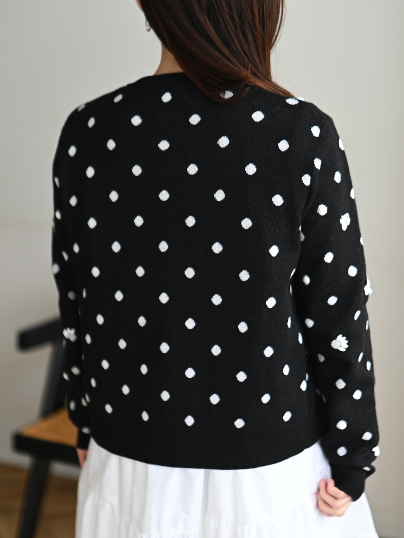 ドットスパンコールカーディガン | Cardigan,長袖 | | TREFLE＋1