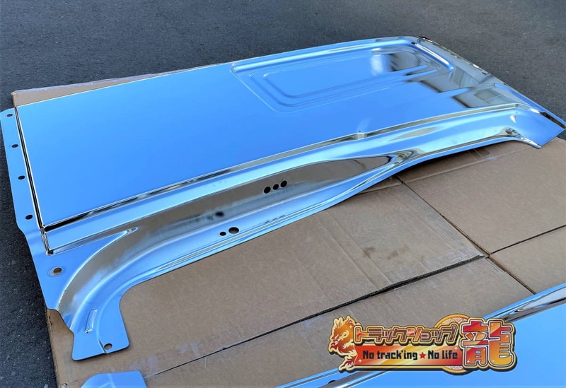 在庫一掃】 メッキ 寝台パネル サイドパネル 左右セット 日野 グランド