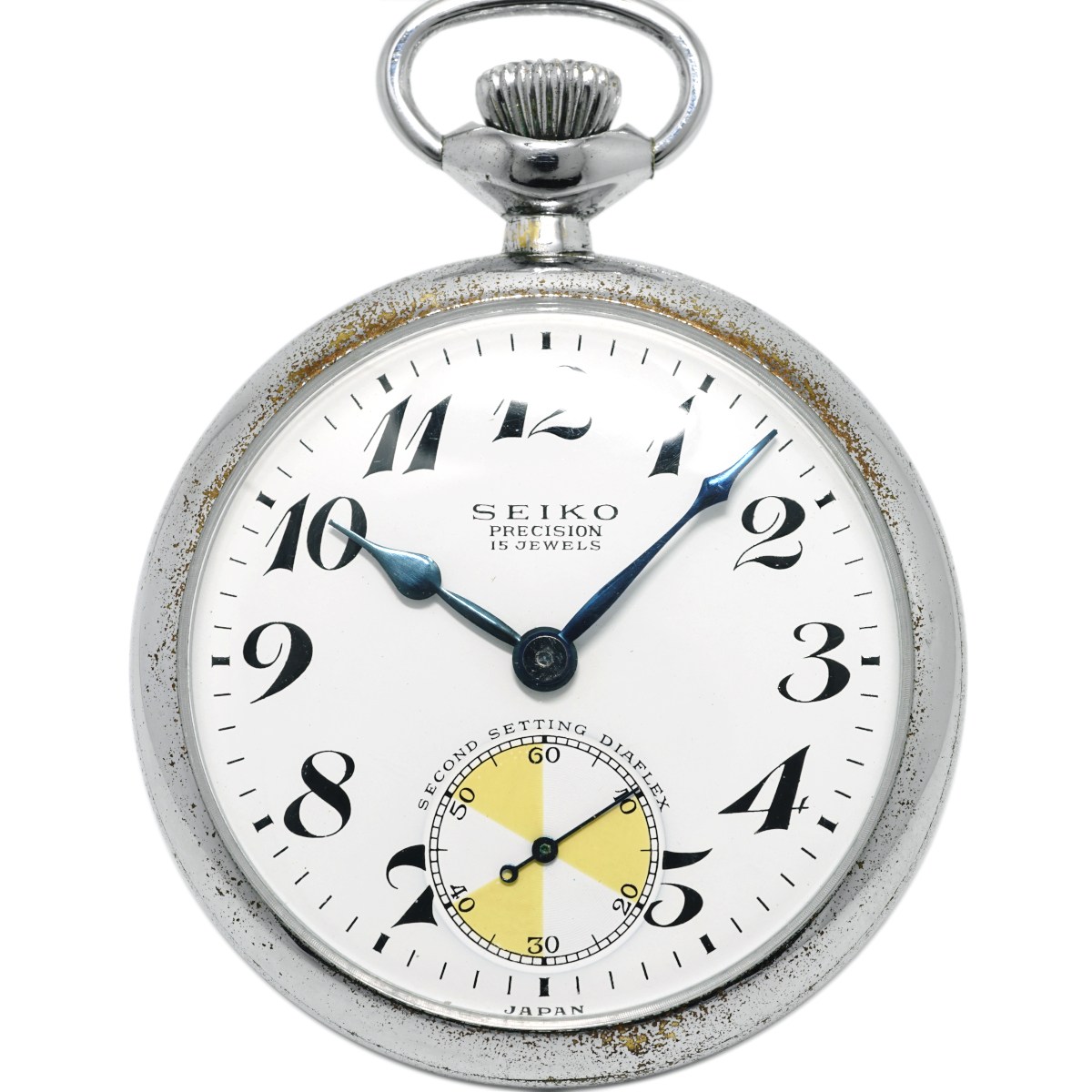 セイコー プレシジョン 懐中時計 青針 日本電信電話公社 セコンド