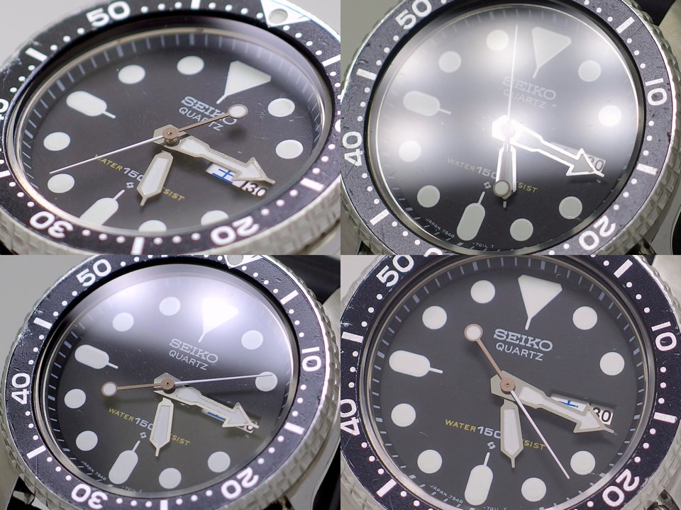 セイコー ダイバー 150m 7548-7000 黒文字盤 クオーツ OH済 昭和57年