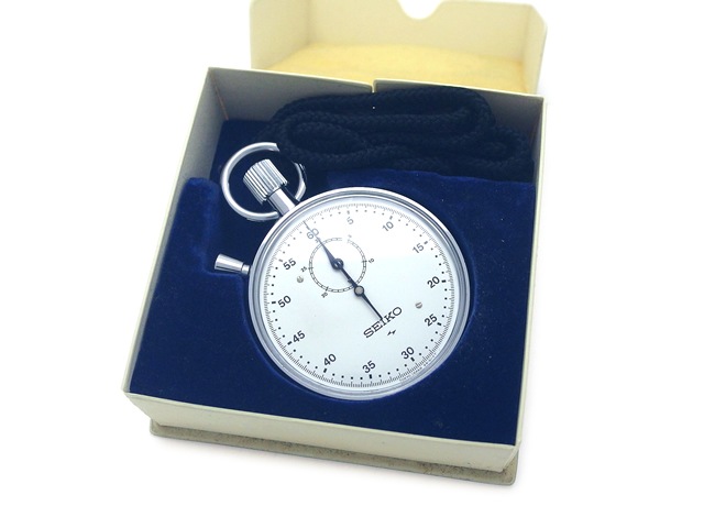 セイコー ストップウォッチ 30分積算計 88-5011 手巻 OH済 昭和56年