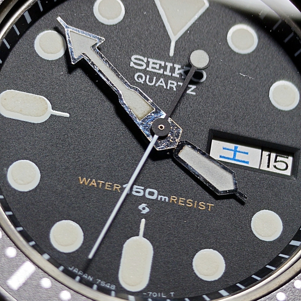 セイコー ダイバー 150m 7548-7000 黒文字盤 クオーツ 1982年製 Seiko