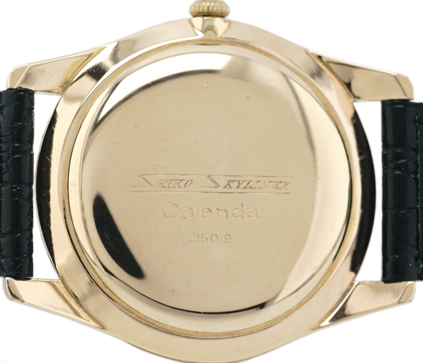 セイコー スカイライナーカレンダー J15019 金メッキ Cal.956 21石 手