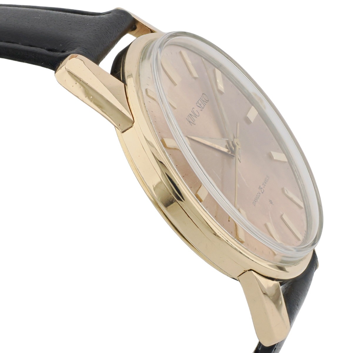 キングセイコー 1st 15034 SD文字盤 14金張り 純正リューズ 手巻 OH済
