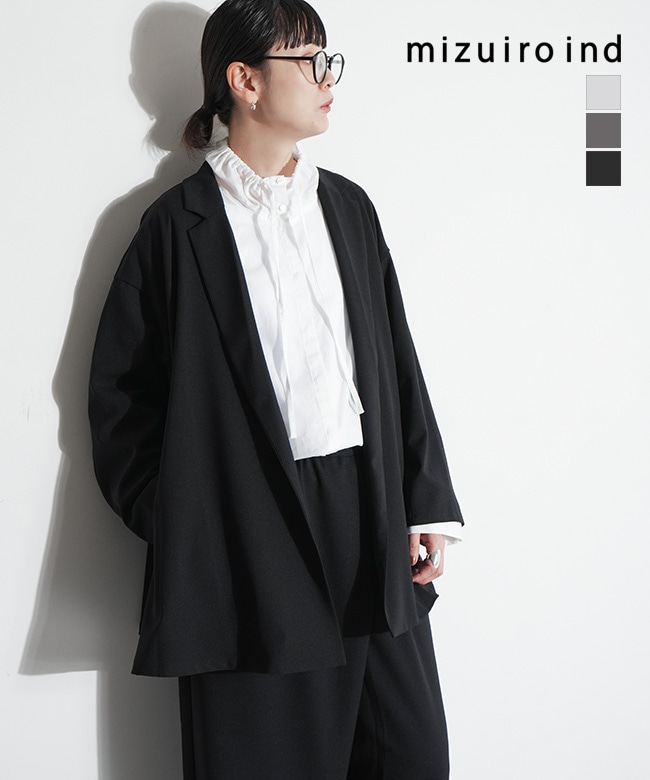 SALE 50%OFF】[3-230103]mizuiro ind(ミズイロインド) tailored shirt