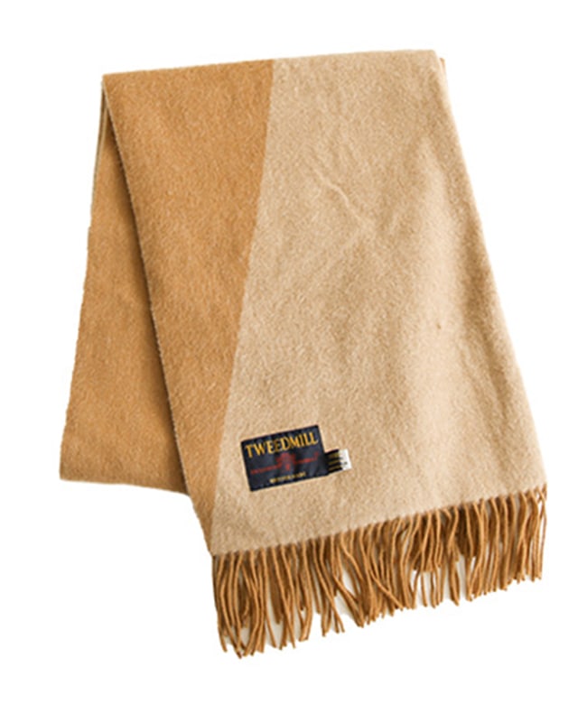 70-190]TWEEDMILL(ツイードミル)大判ピュアウールストール マフラー
