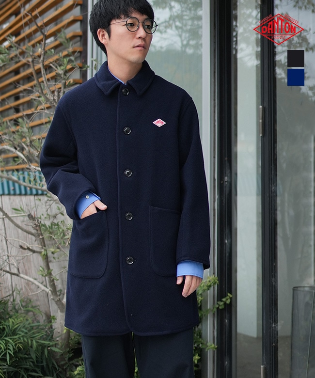 ◇[DT-A0540WLP]DANTON(ダントン) WOOL LIGHT PILE COVERALLS COAT