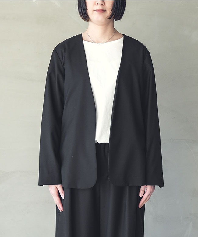 ◇[SMLM-JK]SOLAMONAT LARME(ソラモナラーム) ノーカラージャケット