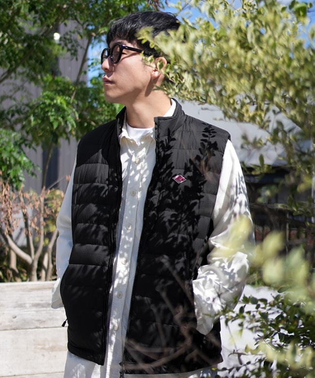 ◇[DT-A0565NRP]DANTON(ダントン)MIDDLE DOWN ZIP VEST ミドルダウン
