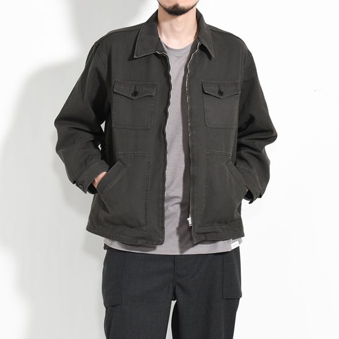 PMAT-OT03]PHIGVEL(フィグベル) DUCK CLOTH WORKADAY JACKET(ダック