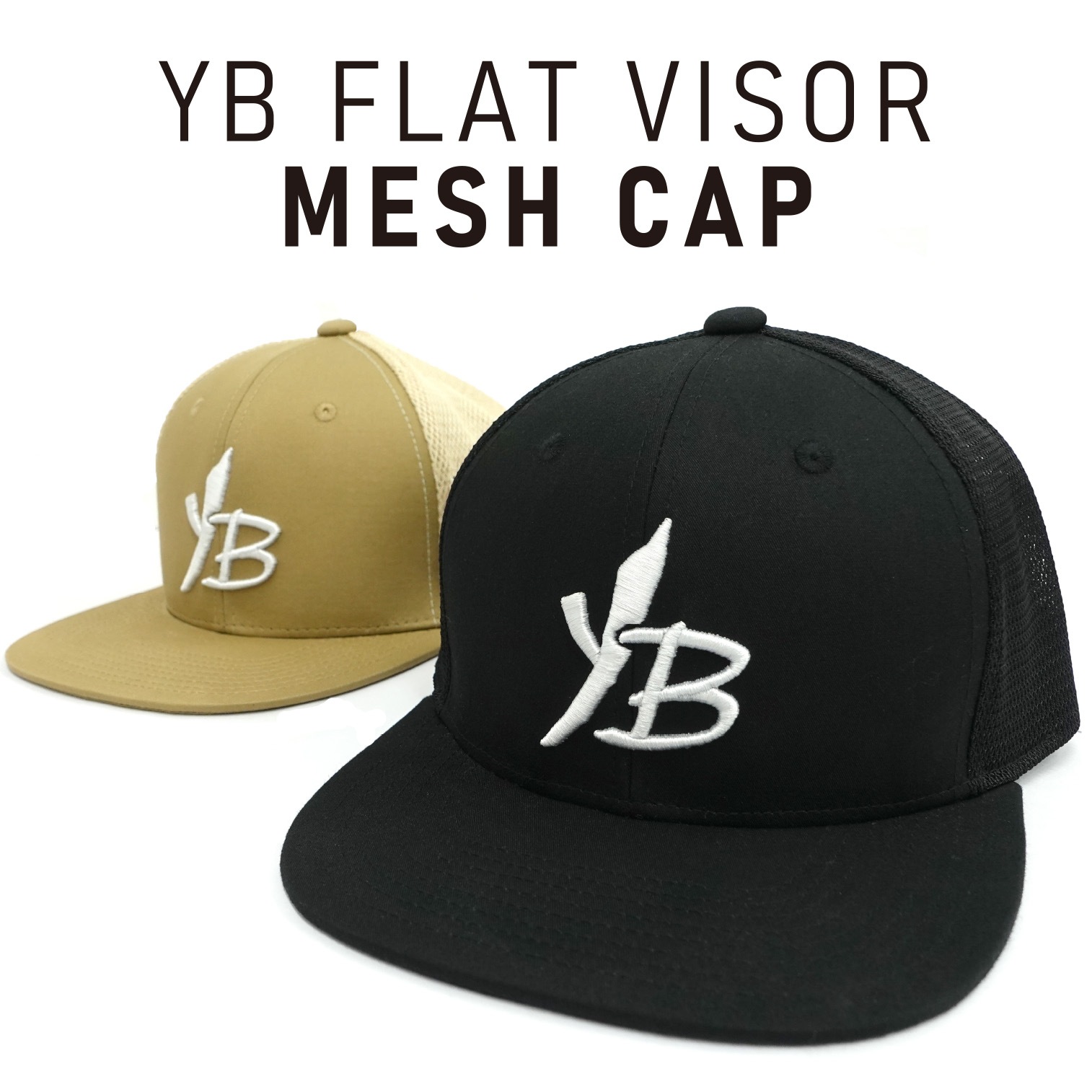 YB フラットバイザーメッシュキャップ | APPAREL | YAMAGA Blanks Members