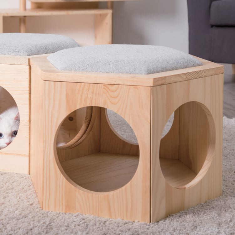 MYZOO マイズー BUSYCAT 六角ハウススツール チェアプレート単体