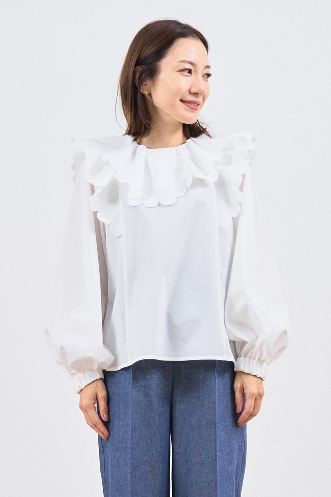 yori 2022年 AW スカラップブラウス 【公式通販】