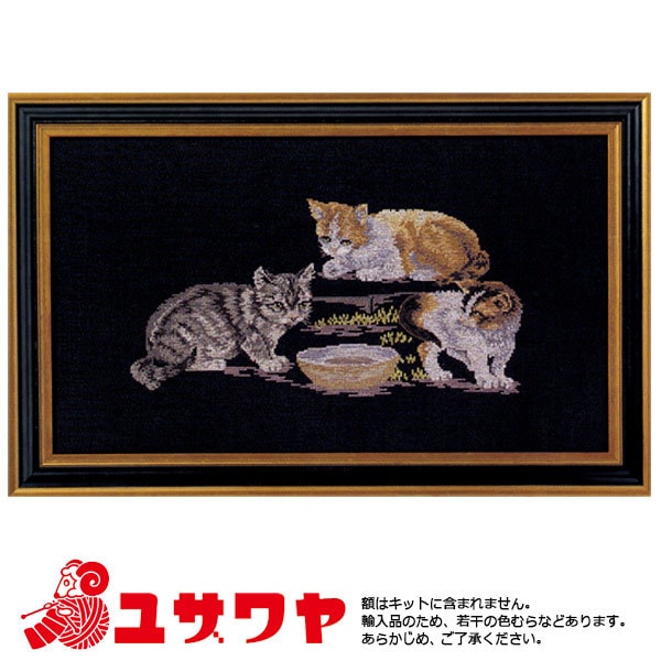 輸入刺しゅうキット 『OOE 輸入刺繍キット ネコ 2041』 刺しゅう,輸入