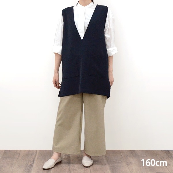 ベスト 『深Vネックベスト ネイビー SA00243-30-NV』 GUNNII RAPPORE