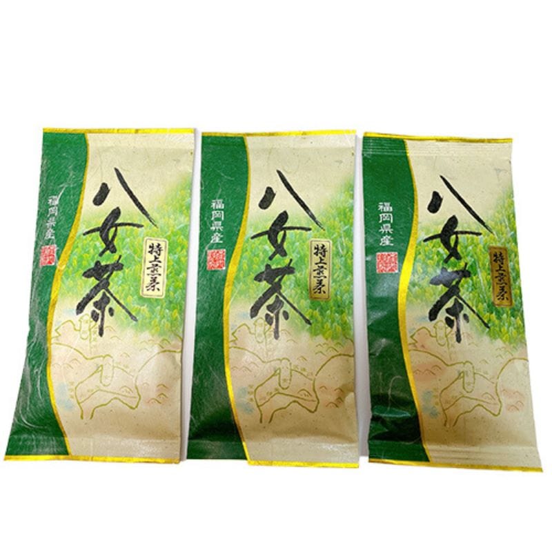 八女茶 特上煎茶 100g×3袋 | 普通蒸し茶 | 日本茶専門のオンライン