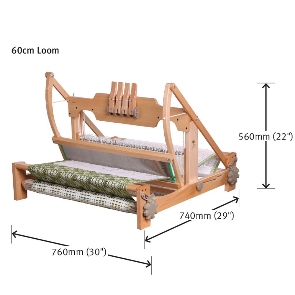 送料無料】・アシュフォード社 卓上機 60cm 4枚綜絖 シャトルレース