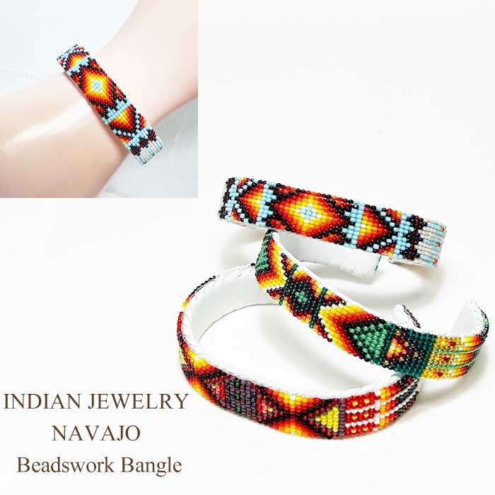 インディアンジュエリー ナバホ族 ビーズ バングル INDIAN JEWELRY