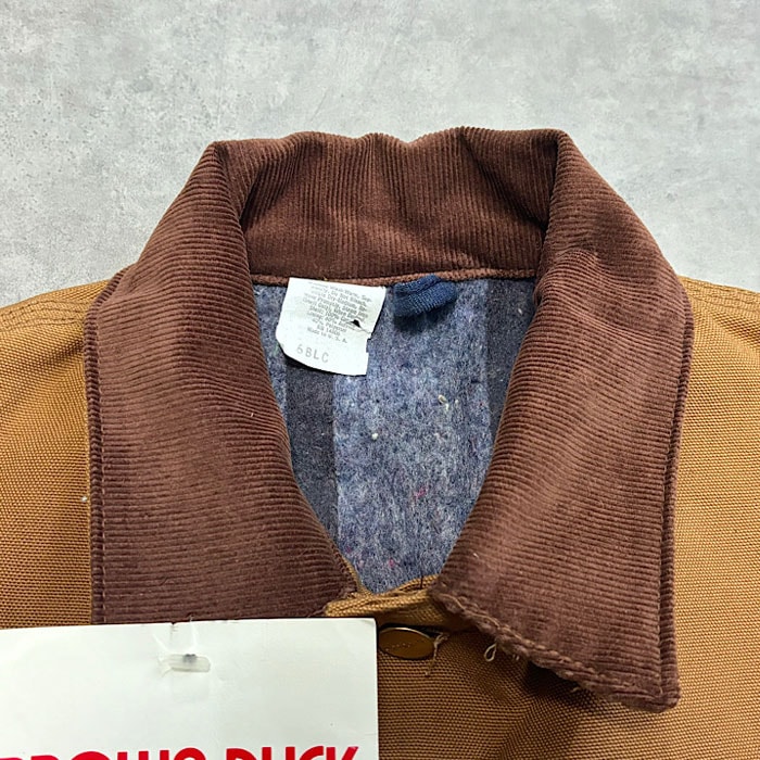 70's Carhartt BROWNDUCK BLANKET LINED COVERALL DEADSTOCK Made in