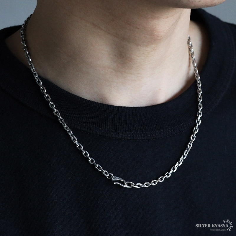 S925 シルバーチェーンフックネックレス [ns217] | スタイルで探す