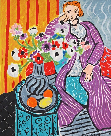 アンリ・マティス 「紫のローブとアネモネ」 | | アトリエ・ブランカ