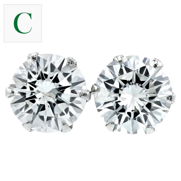 ダイヤモンド ピアス 0.8～0.9ct(Total) E～G I1 VERY GOOD～FAIR