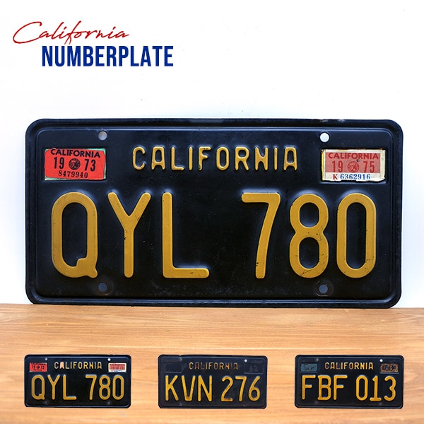 ヴィンテージ感あふれる♪USEDカリフォルニアナンバープレート 通販