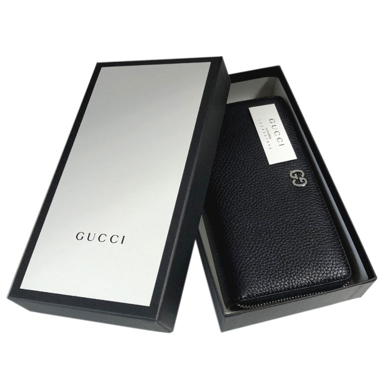 グッチ GUCCI 財布 長財布 メンズ ラウンドファスナー GGメタル レザー
