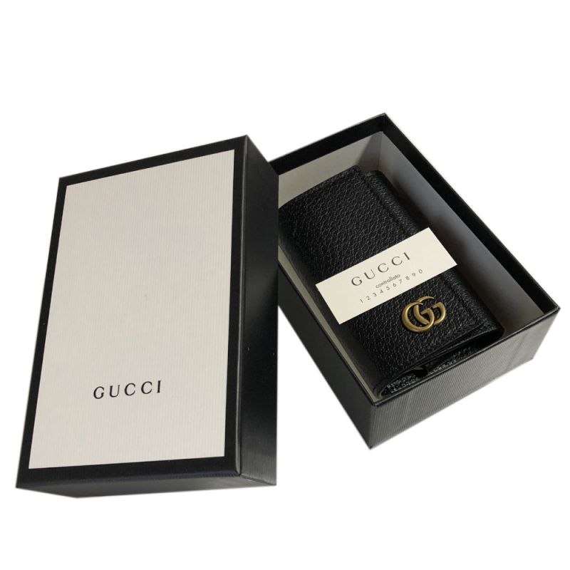 グッチ GUCCI キーケース ユニセックス GGマーモント ダブルG カーフ