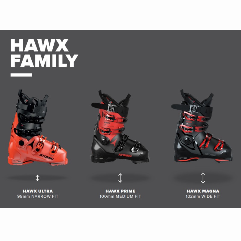 アトミック スキーブーツ 2024 ATOMIC HAWX PRIME 90 Black Red Silver
