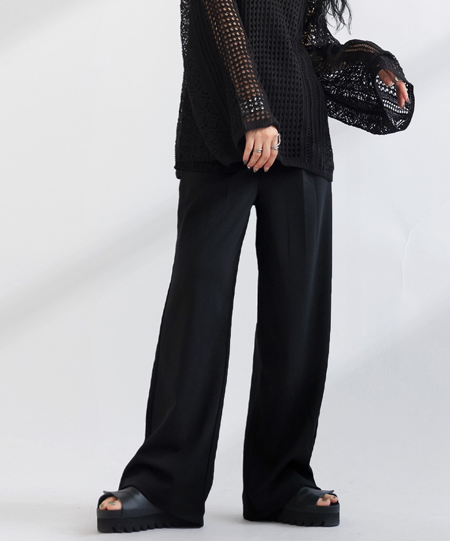 気づけば、こればかり。タックパンツ パンツ レディース ロング 無地