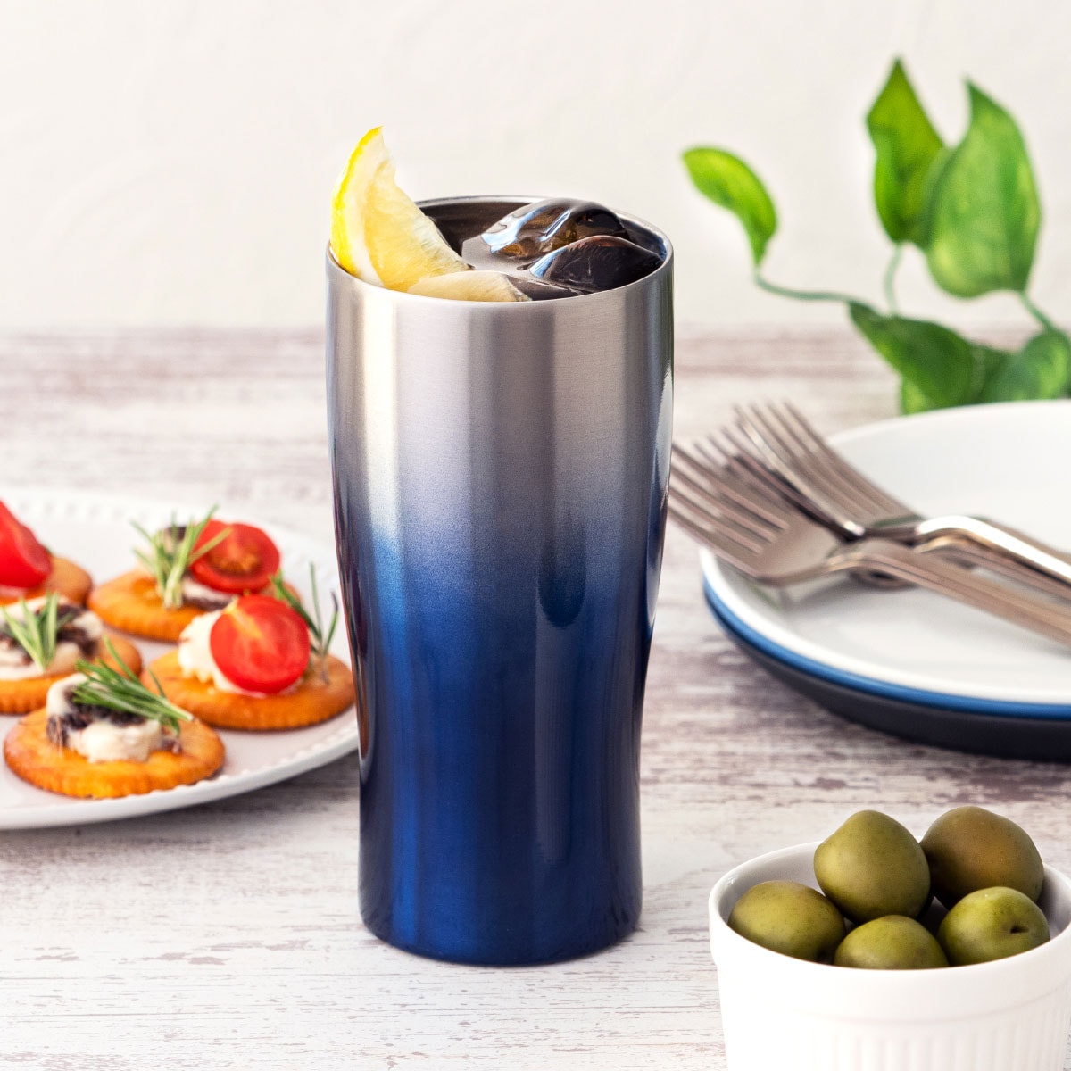 Sinqs（シンクス）なめらか飲み口 グラデーションタンブラー 430ml