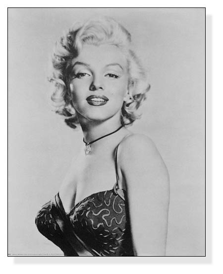マリリンモンロー ブラック/ホワイトポートレート（フォトグラフ